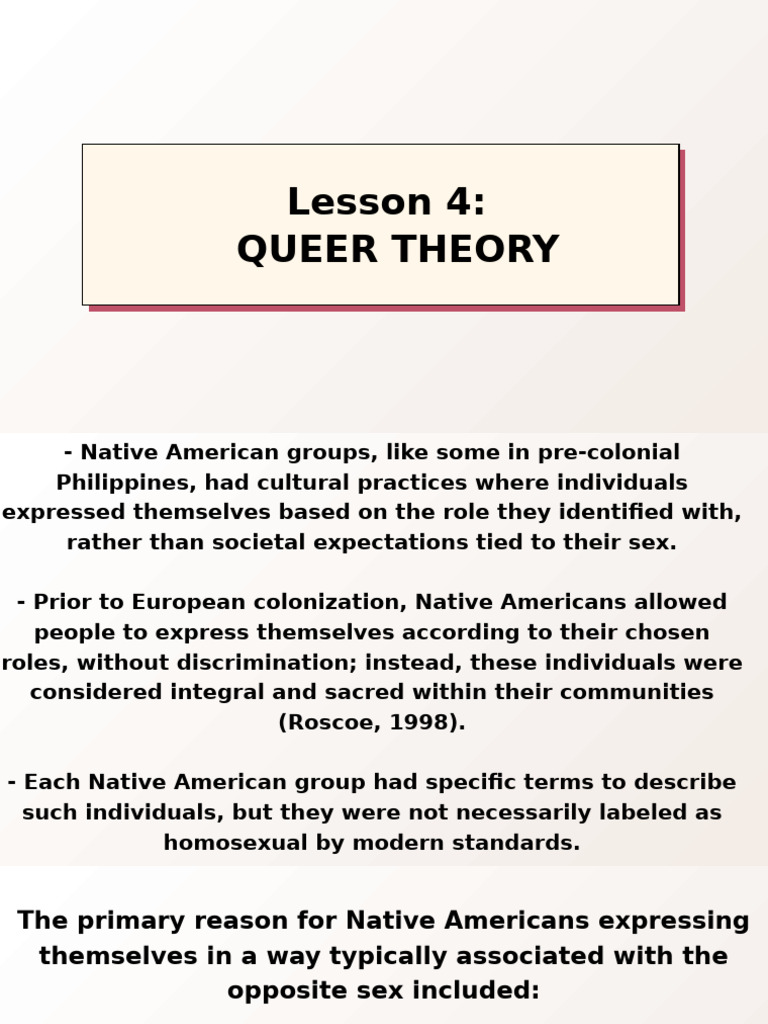 Overview of Queer Theory Concepts | PDF | LGBTQIA+ Studies | Queer Theory