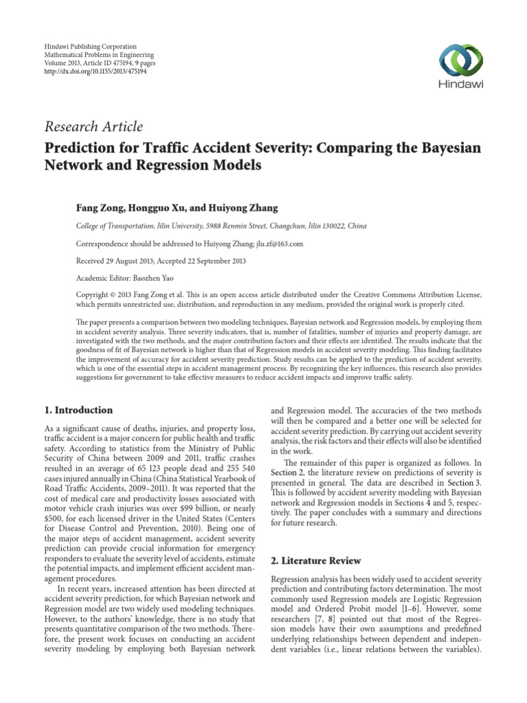 Mathematical Problems in Engineering - 2013 - Zong - Prediction For ...