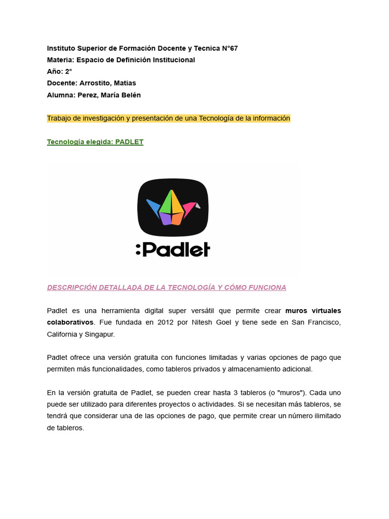 Uso de Padlet en Educación y Bibliotecas | PDF | Internet | Marketing