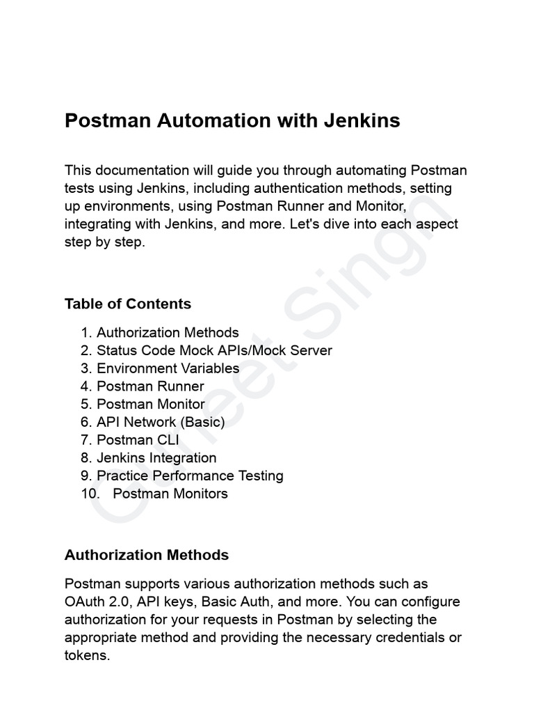 Postman Automation With Jenkins | PDF | Command Line Interface | System ...