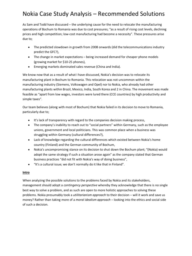 Rise and fall of nokia case study pdf picture