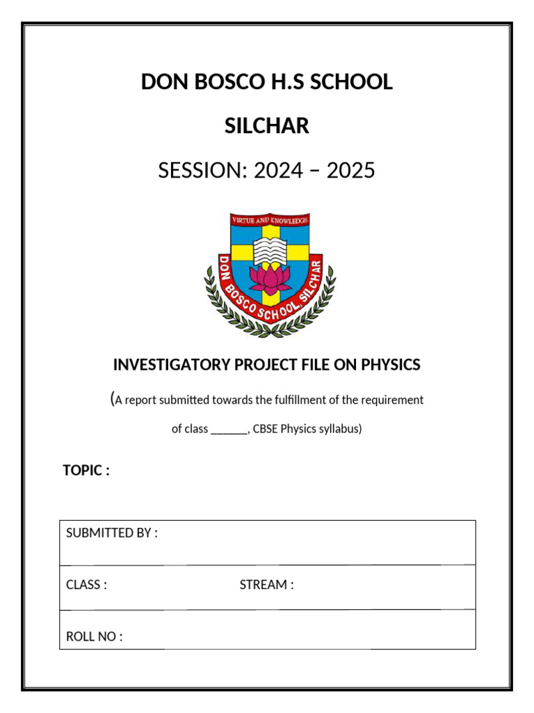 Physics Project on Total Internal Reflection | PDF | Reflection ...