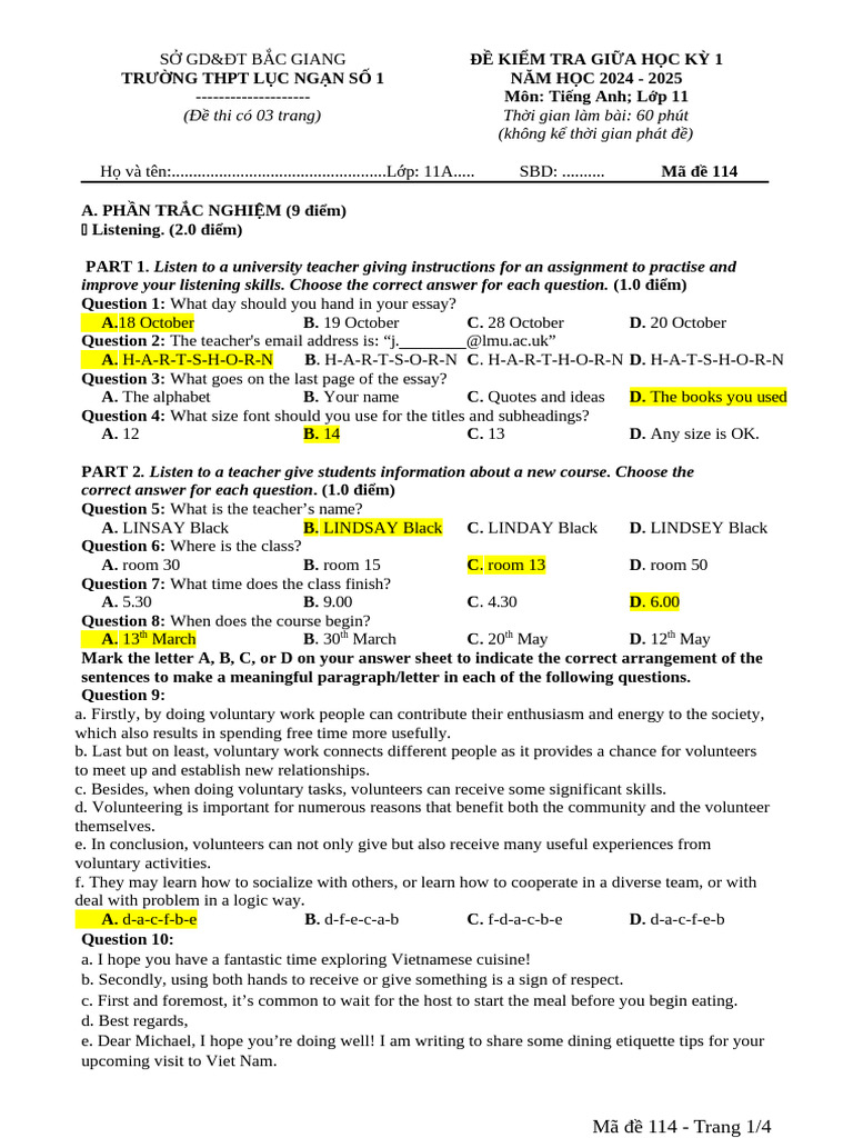 Mã 114 | PDF | Healthy Diet | Foods