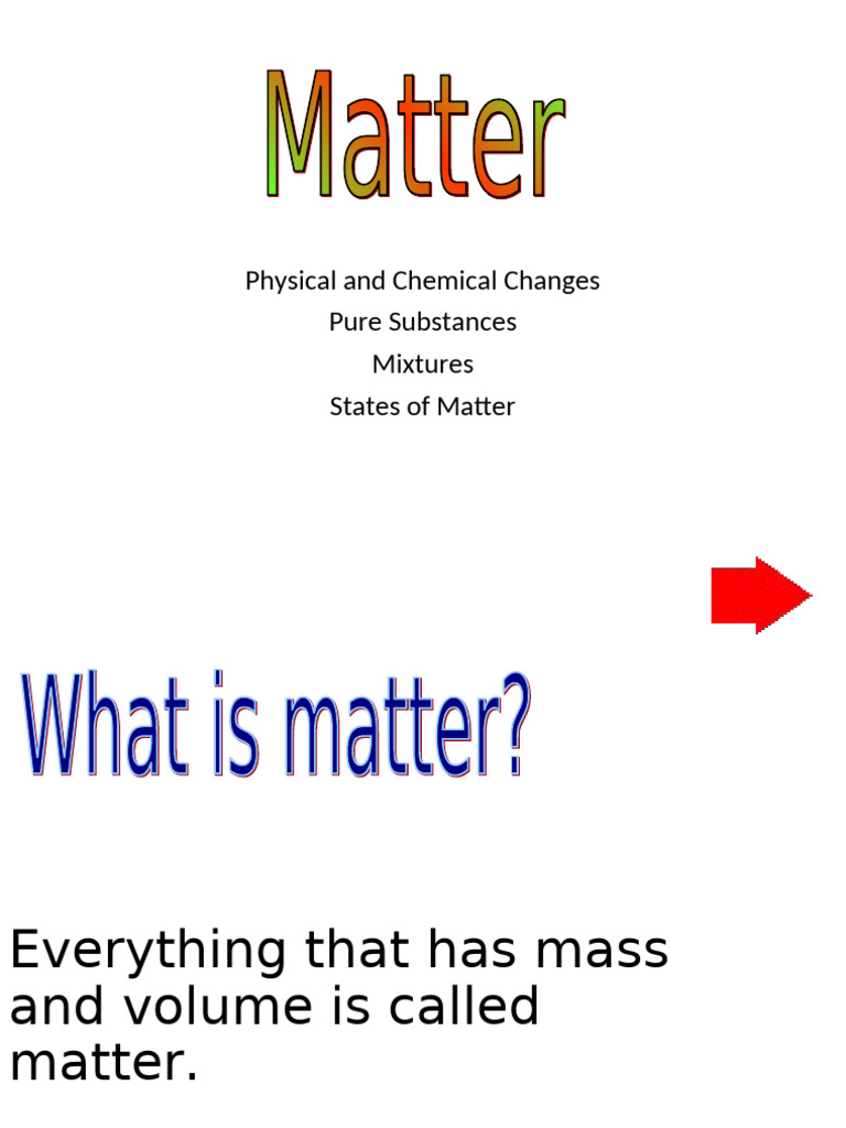 Understanding Matter: Changes and Properties | PDF | Chemical ...