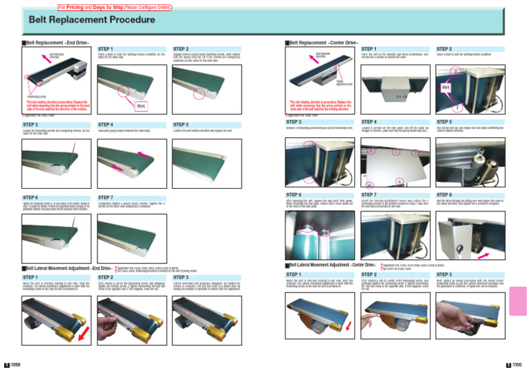 Belt Replacement Procedure | PDF | Belt (Mechanical) | Manufactured Goods