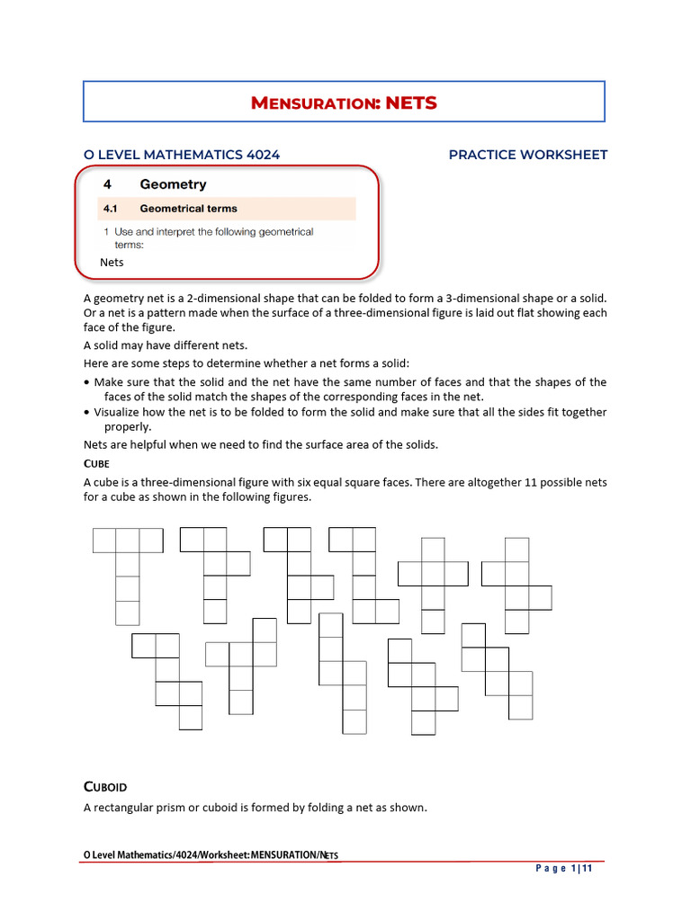 Pyramid Net Folding Guide | PDF | Area | Convex Geometry