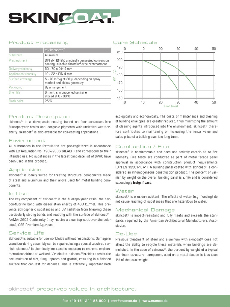 Duraflon Skincoat Dwell E 2016 Feb | PDF | Water | Metals