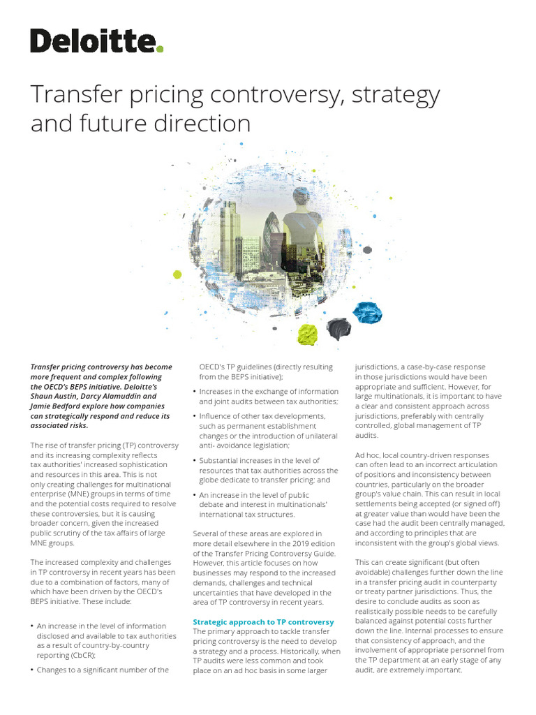 DTTL Tax TP Controversy Strategy | PDF | Taxes | International Taxation