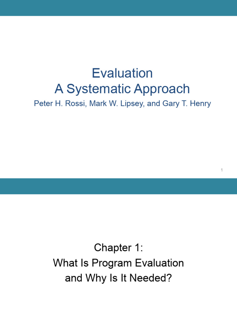 Rossippt 1 | PDF | Evaluation | Program Evaluation