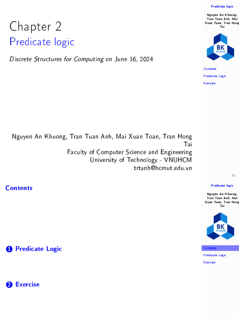 Ds 2 Predicate | PDF | Logic | Formalism (Deductive)