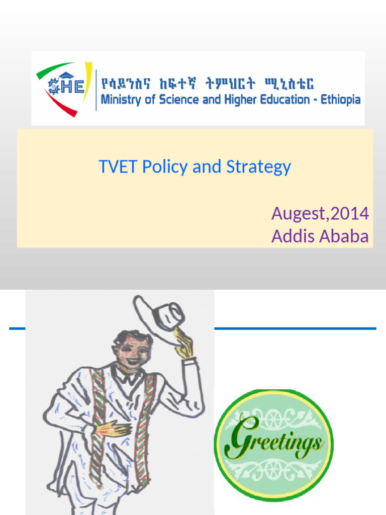 Ethiopian TVET Policy and Strategy Overview | PDF | Curriculum ...