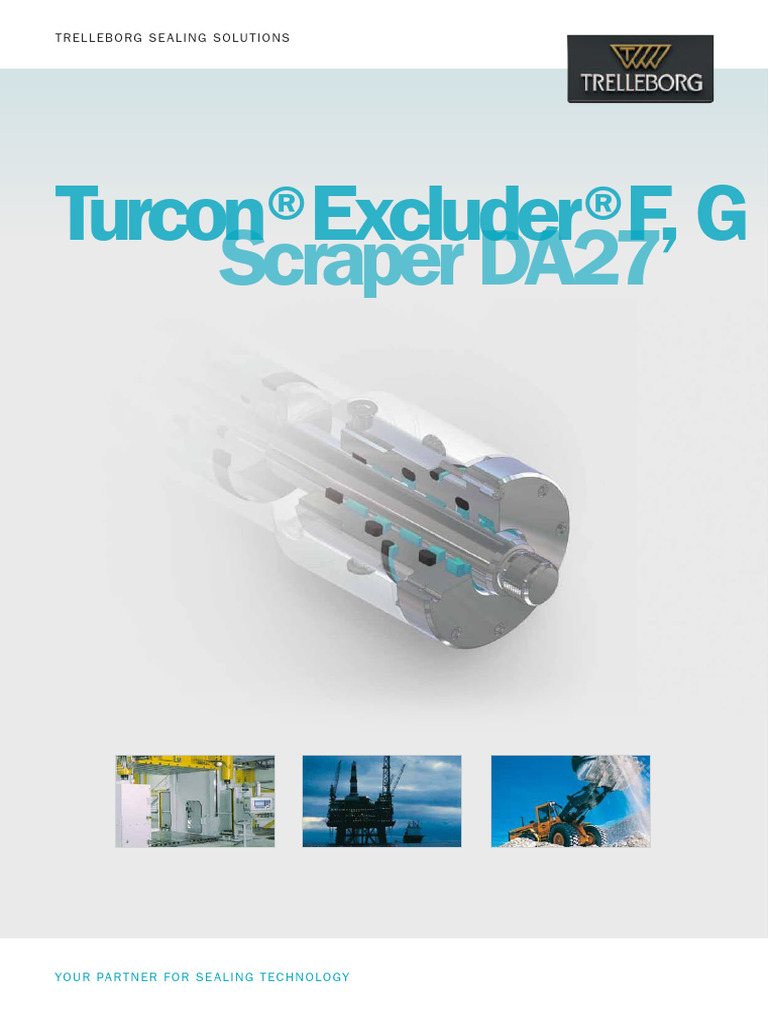 Turcon Excluder F Overview and Specs | PDF | Piston | Wear