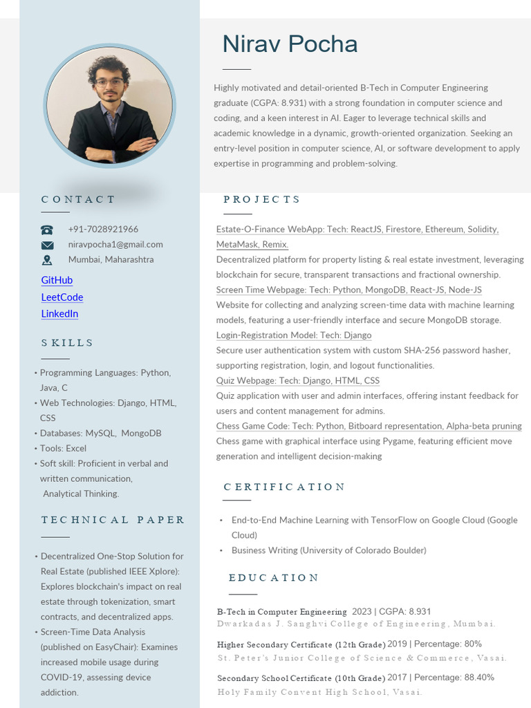 Entry-Level Computer Engineer Resume | PDF | Computer Programming ...