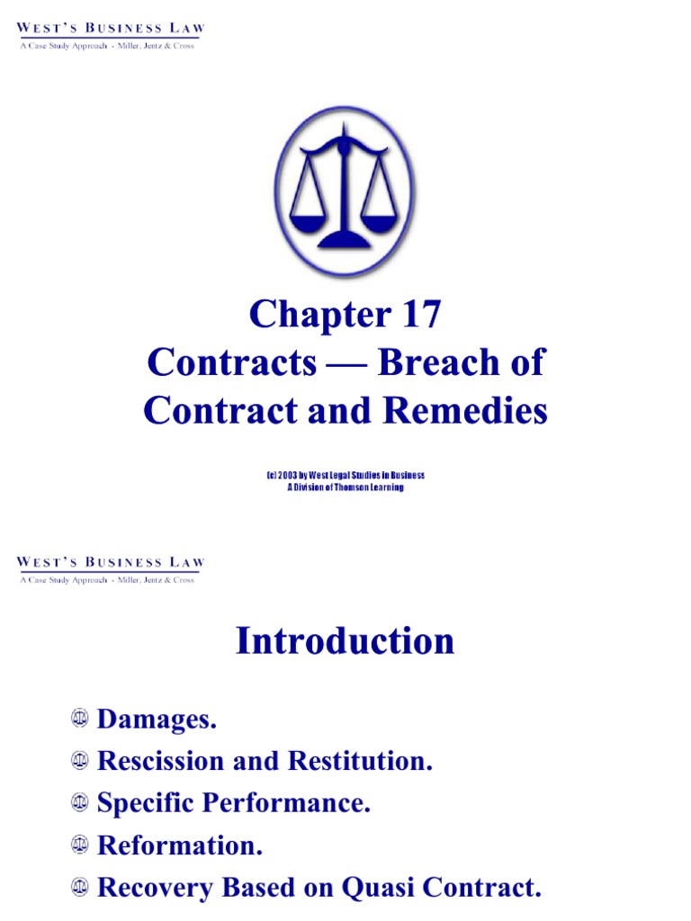 Breach of Contract Cases PDF