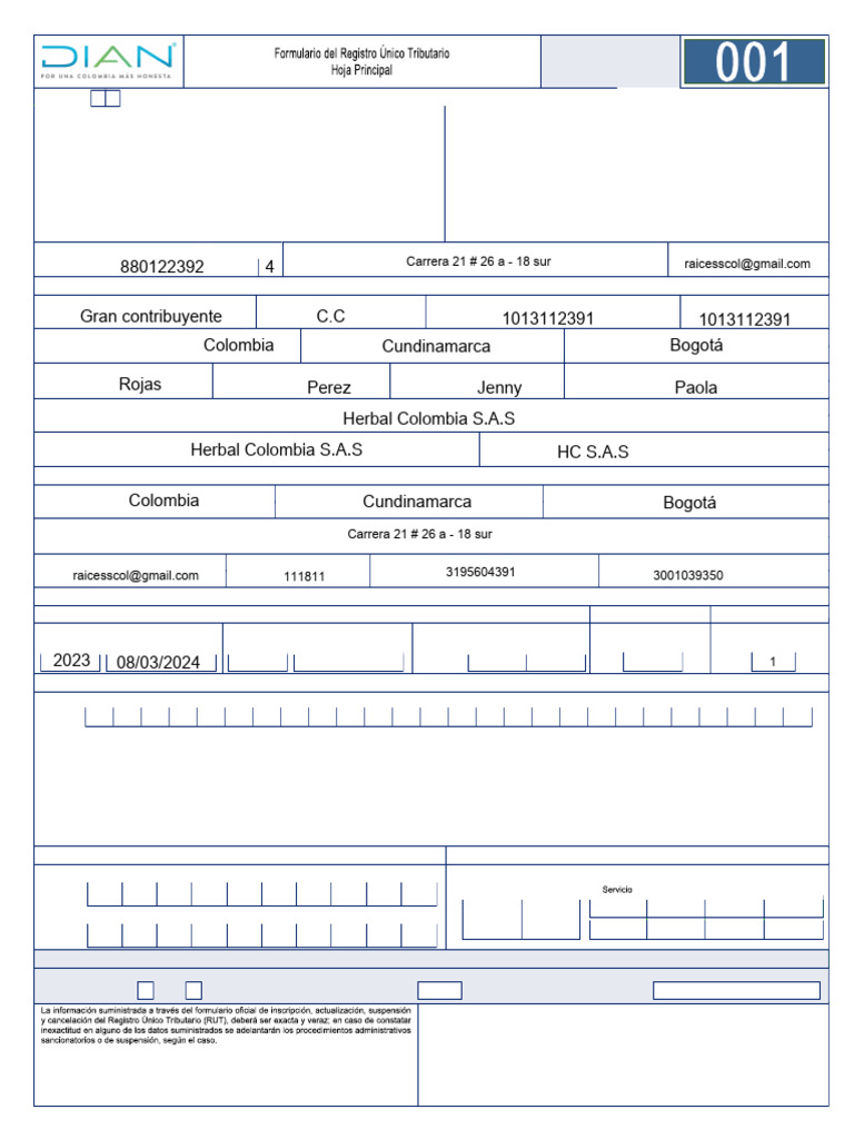 Registro RUT para Exportadores | PDF | Colombia