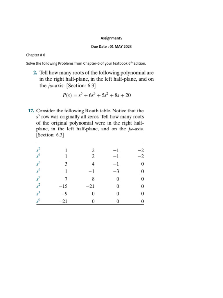 Assignment 6 | PDF