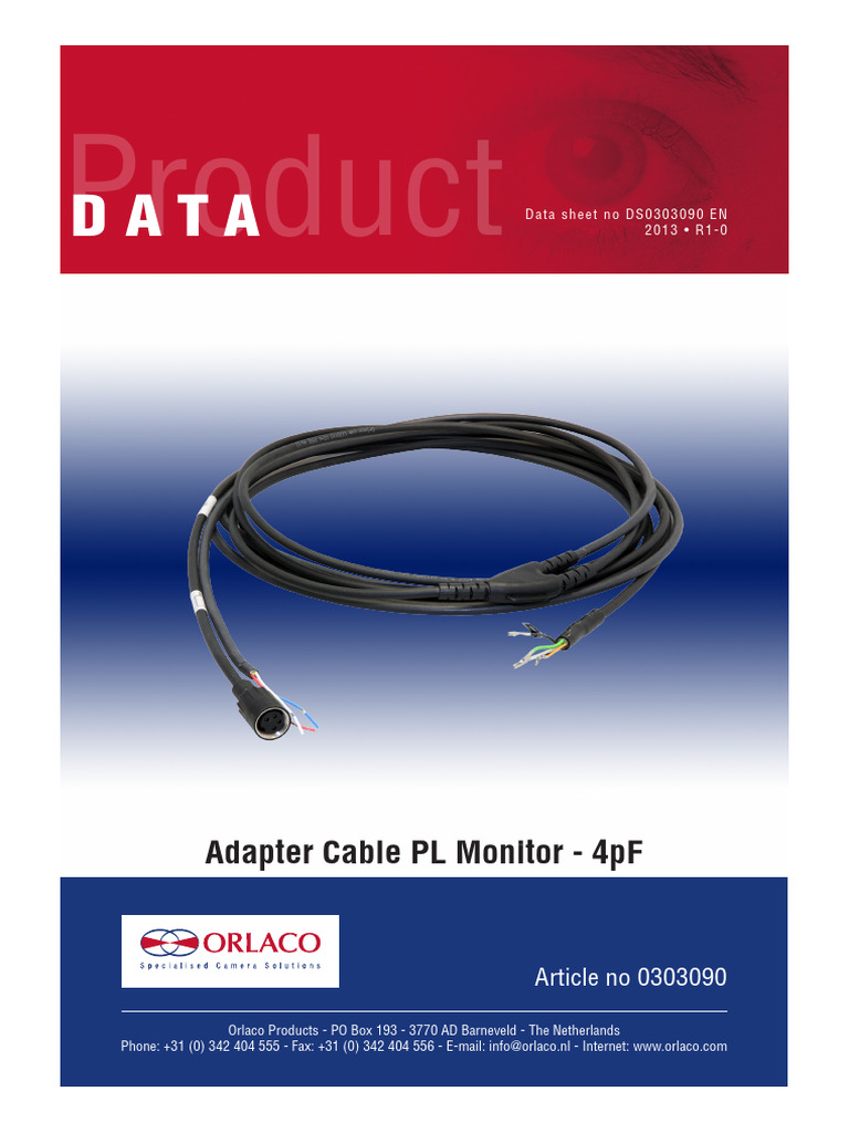 Orlaco Wiring Diagram | PDF | Coaxial Cable | Camera
