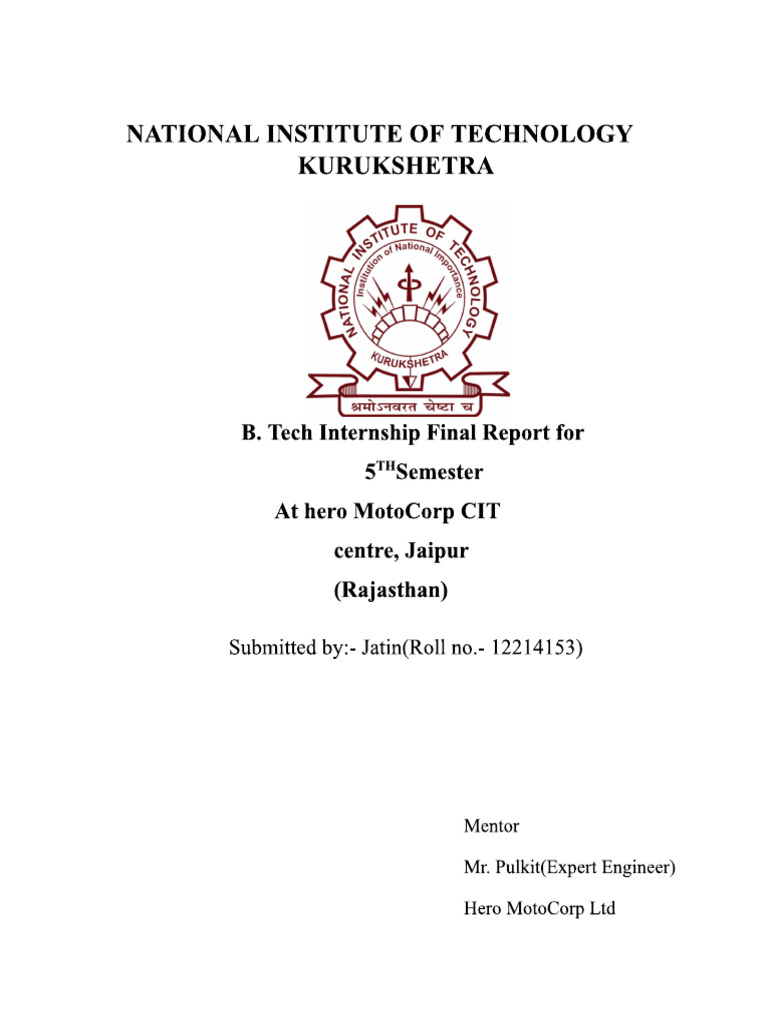 Jatin Final Report | PDF