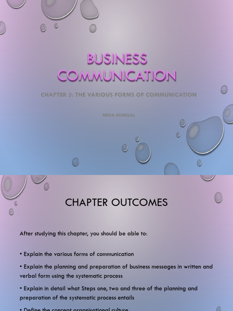 Business Communication: Forms & Strategies | PDF | Communication ...