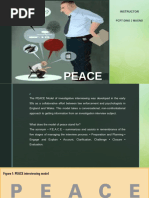 PEACE Model for Investigative Interviewing | PDF | Interview | Cognition