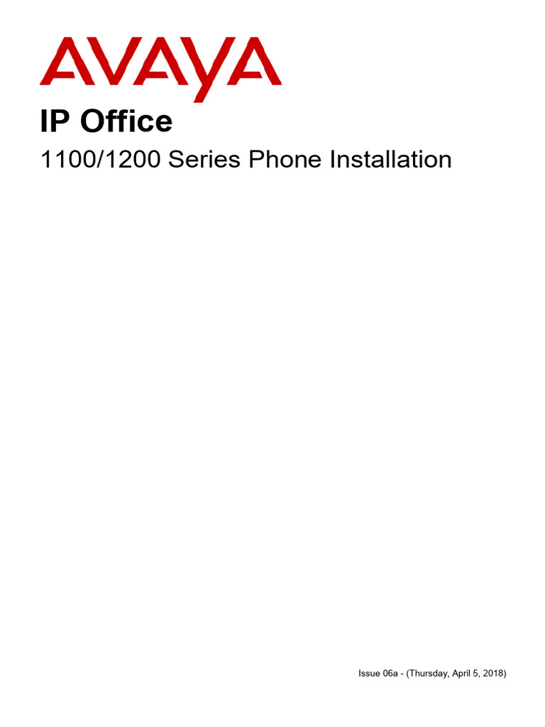 1100/1200 Series Phone Setup Guide | PDF | Port (Computer Networking ...