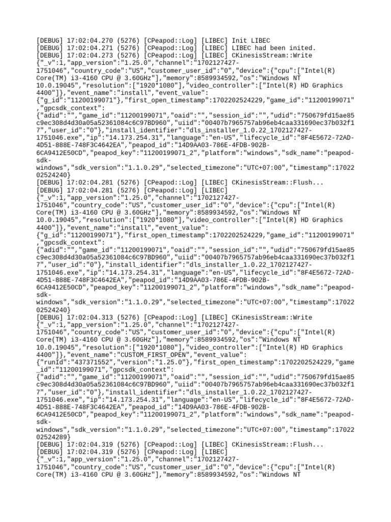 Windows App Installation Logs | PDF | Windows Nt | Central Processing Unit