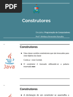 Construtores em Java: Tipos e Práticas | PDF | Programação orientada a ...