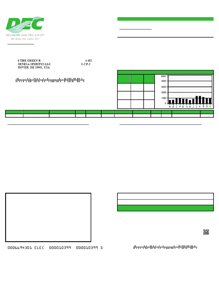 Delaware Electric Co-op Bill Summary | PDF | Sustainable Technologies ...