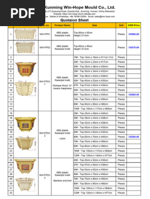QS—Flower Pot Molds