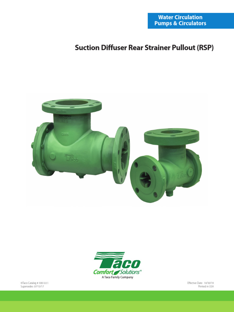 SuctionDiffuser Catalog 300-5.0.1 103019 | PDF | Pump | Pipe (Fluid ...
