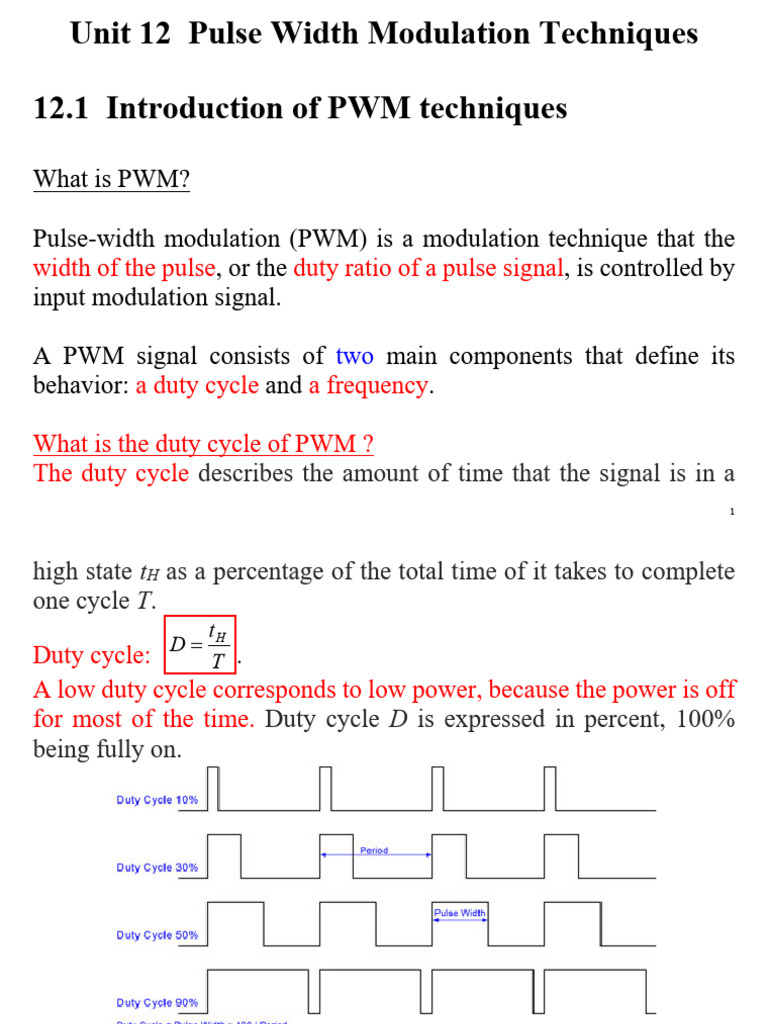 PWM Techniques and Their Applications | PDF | Power Inverter | Amplitude