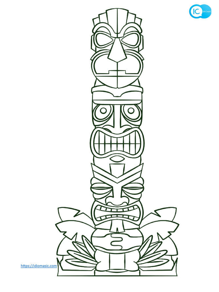 Totem Colouring PDF