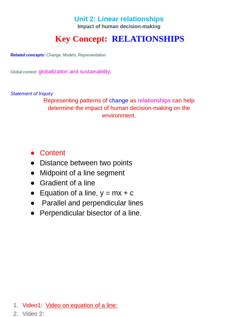 Understanding Linear Relationships | PDF | Line (Geometry) | Slope