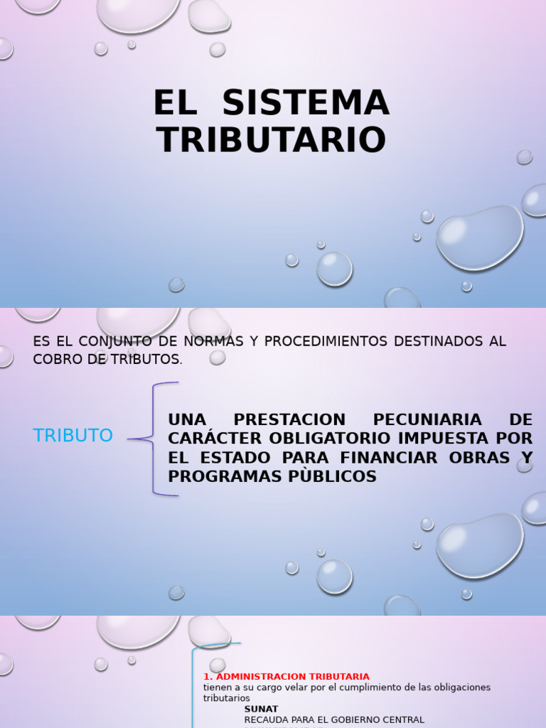 El Sistema Tributario | PDF | Impuestos | Economía pública
