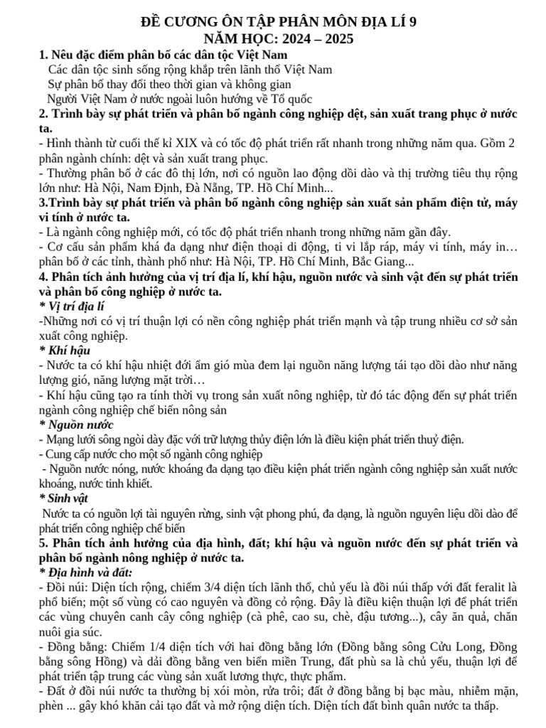 * Vị trí địa lí | PDF