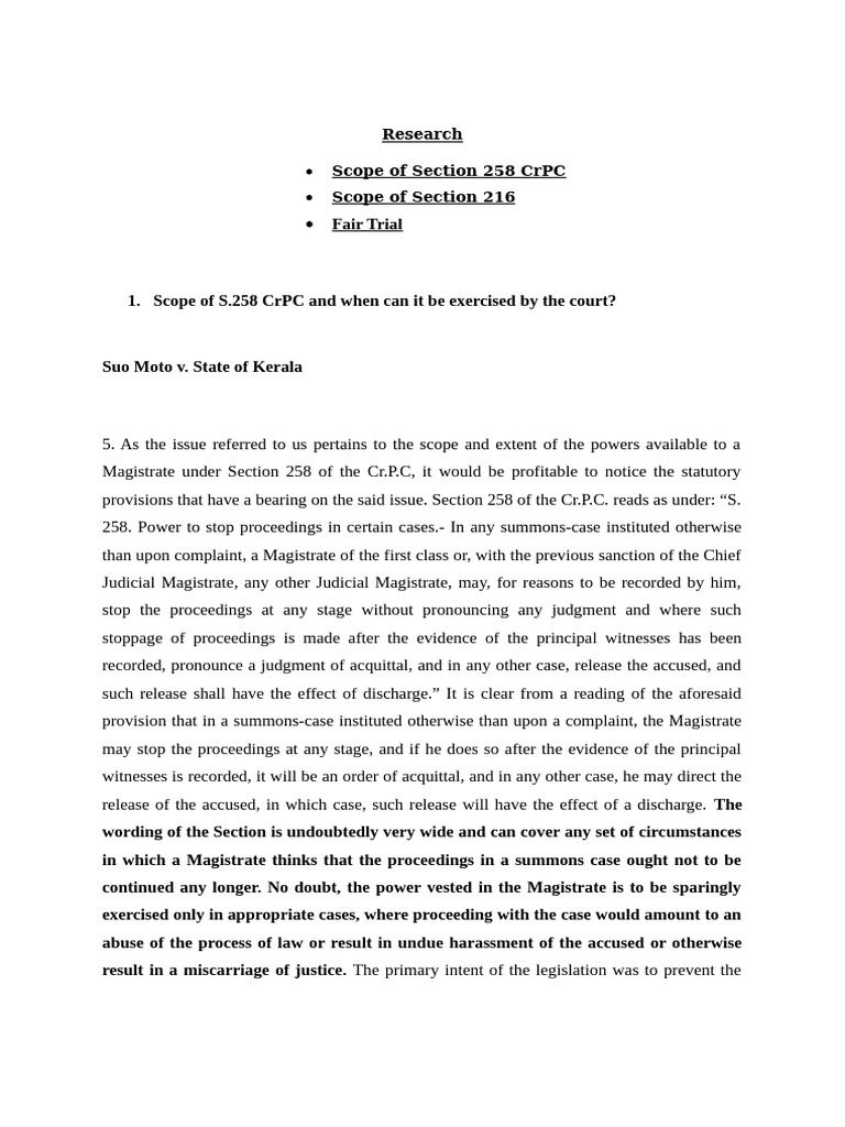 Section 216 CrPC: Alteration of Charges | PDF | Trials | Judgment (Law)