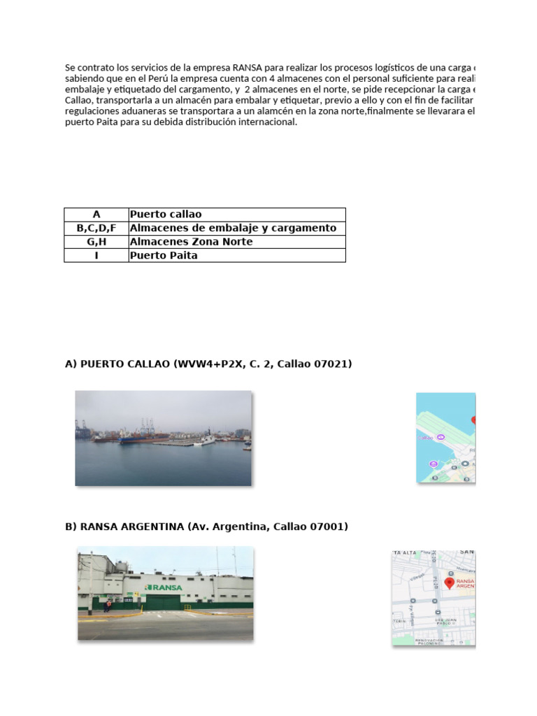 Logística de Carga en Puertos Peruanos | PDF