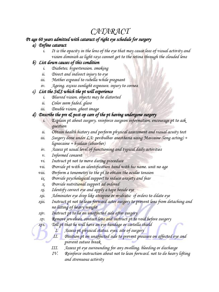 Cataract Pdf Cataract Surgery