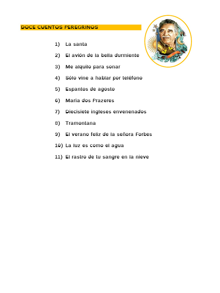 Doce Cuentos Peregrinos | PDF | Libros para adolescentes