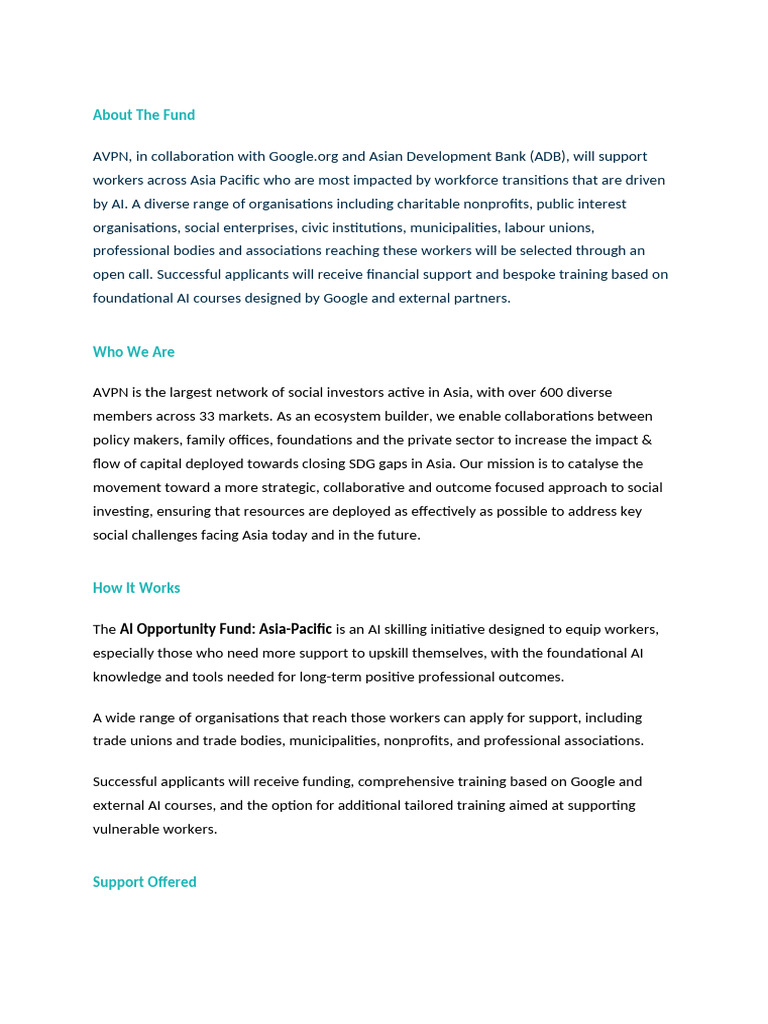 Avpn Implementation V2 Pdf Artificial Intelligence
