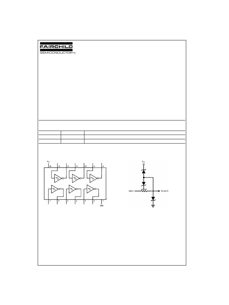 MM74C914 Hex Schmitt Trigger Overview | PDF | Cmos | Electronic Circuits