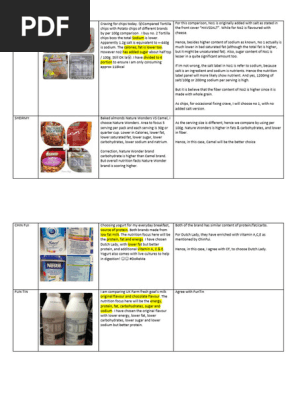 Nutrition Label Activity Umob