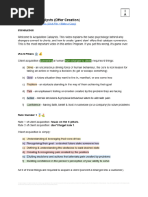 4.1 Acquisition Catalysts (Offer Creation) - 2