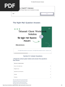 The Night Mail Question Answers