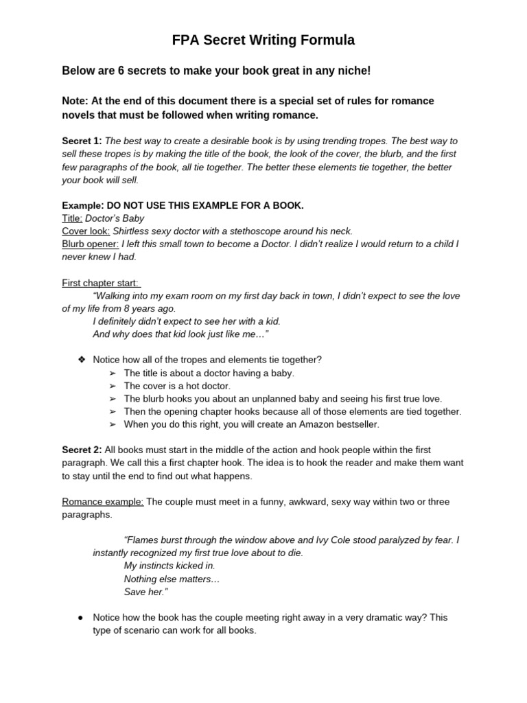 Secret Writing Formula1680709144908 | PDF | Self-Improvement | General ...