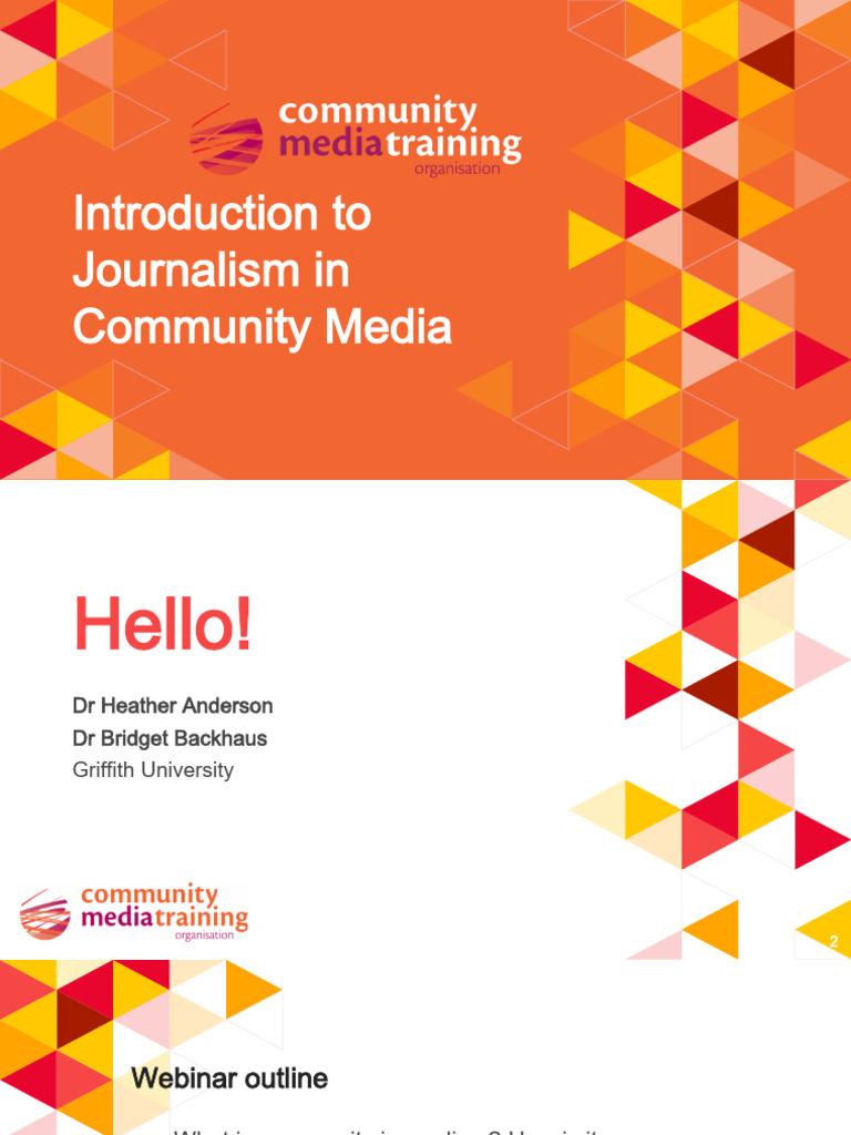 Community Journalism Course Overview | PDF | News | Broadcast Journalism