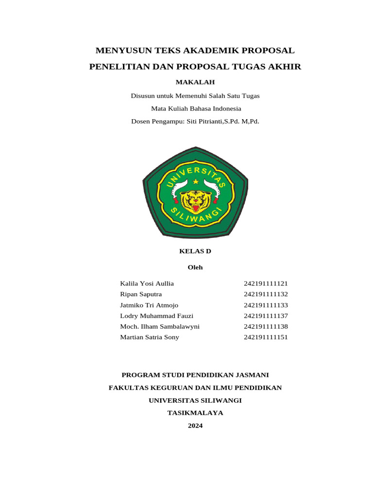 Panduan Proposal Penelitian dan Tugas Akhir | PDF | Seni | Komputer
