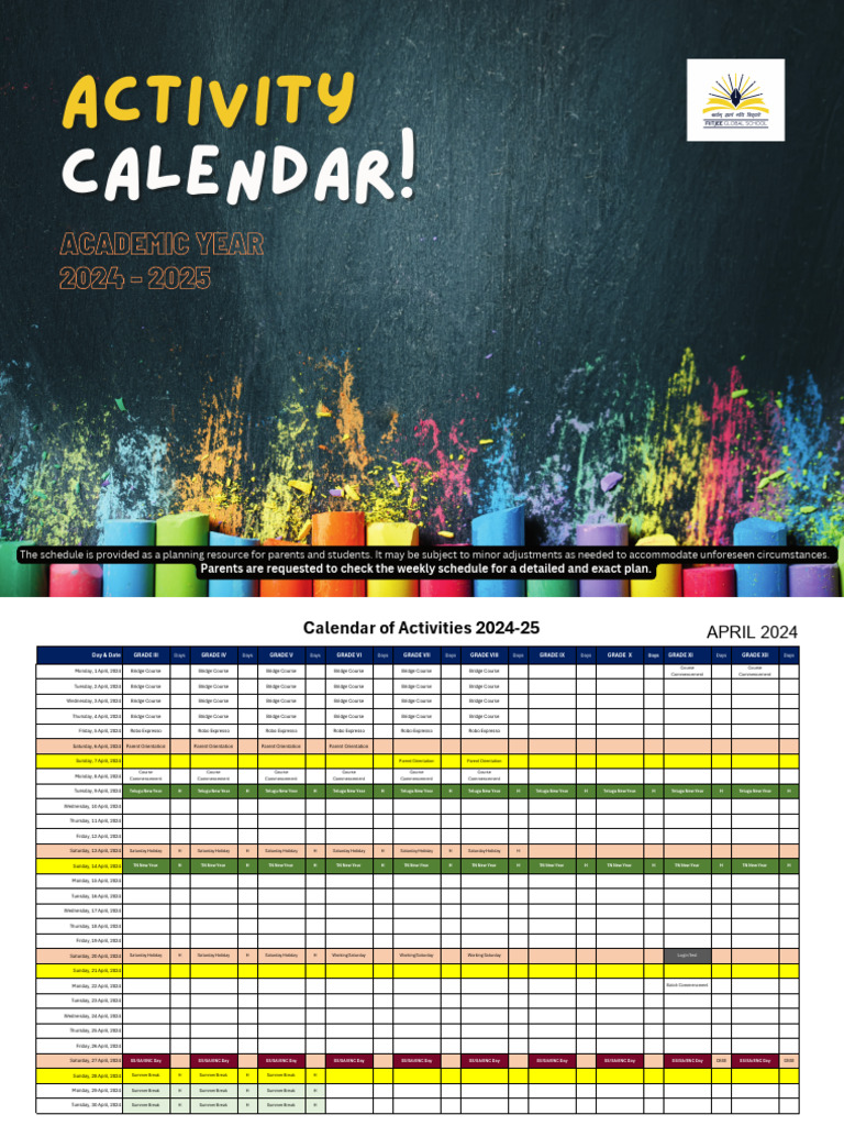 Activity Calendar! | PDF
