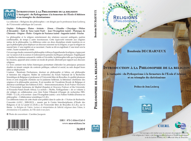 Philosophie de la religion antique | PDF | Philosophie de la religion ...