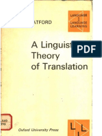 A Linguistic Theory of Translation Language and Language Learning
